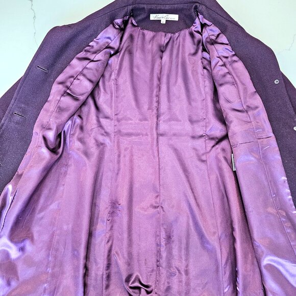Kenneth Cole Wool Blend Coat | Purple | Size 12 | Pre-Loved - Picture 11 of 16